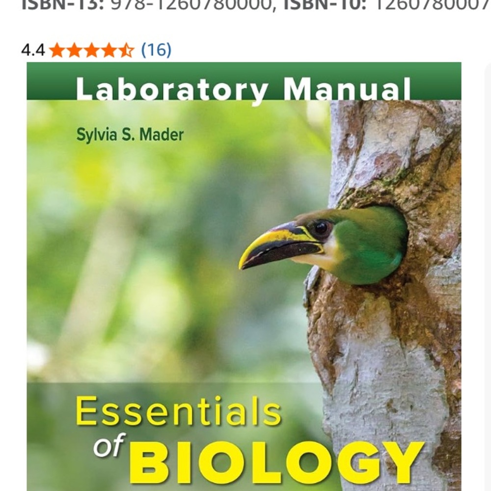 Biology Laboratory Manual by Sylvia S. Mader (Loose Leaf) NWT